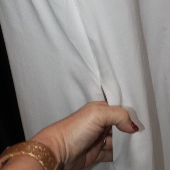 Jodifl White Rayon Embroidered Sleeveless Dress - Picture 4 of 15